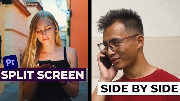 How To Create a Split Screen Side by Side Video Effect | In Adobe Premiere Pro