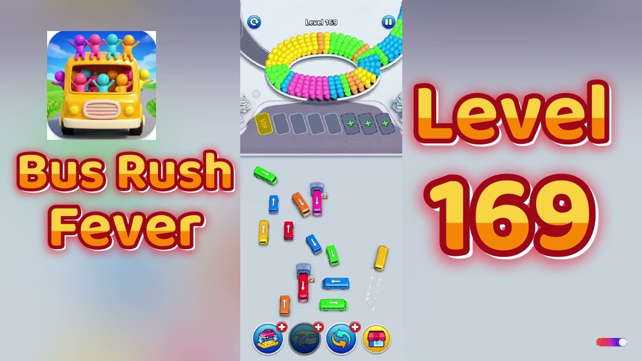 Bus Rush Fever Level 169 Walkthrough 🚍🔥 | Fun Traffic Puzzle