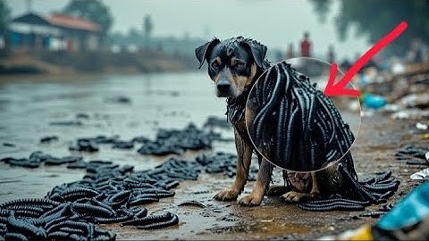 Heartwarming Rescue: Saving a Helpless Dog from Leeches"#rescue #doglover