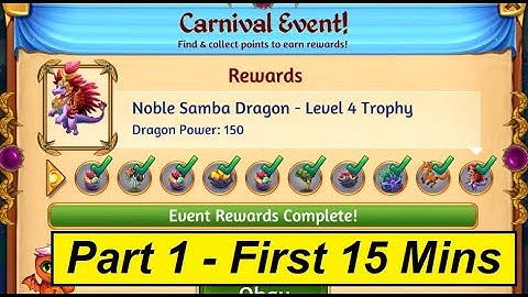 Merge Dragons Carnival Event Part 1 - First 15 Mins Gameplay