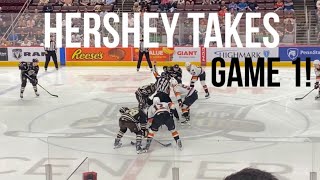 THE BEARS TAKE GAME 1! | AHL Hershey Bears Hockey Vlog