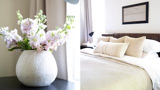 SPRING BEDROOM REFRESH // SPRING DECORATING ON A BUDGET // CLEANING FOR SPRING