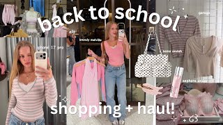 BACK TO SCHOOL SHOPPING HAUL garage brandy melville iphone 17 pro loveshackfancy sephora