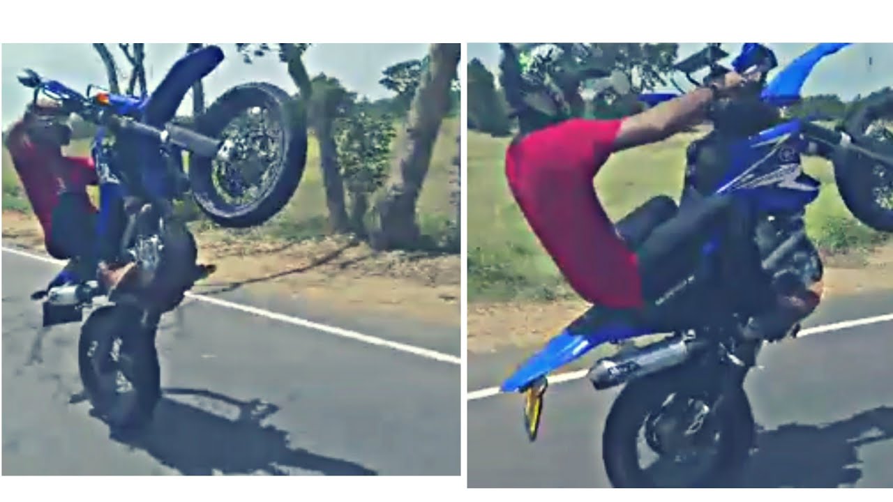 Yamaha Wr250x | wheelie | stunt | 5km distance at 105kmph speed sri ...