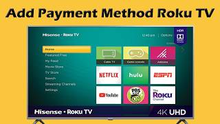 How to add payment method on Roku TV
