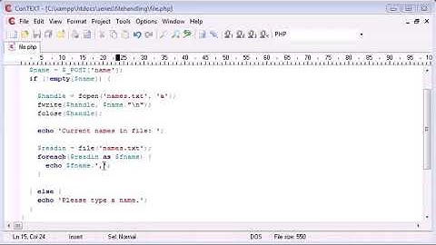 Beginner PHP Tutorial   78   File Handling Reading a File computer tips and tricks pro