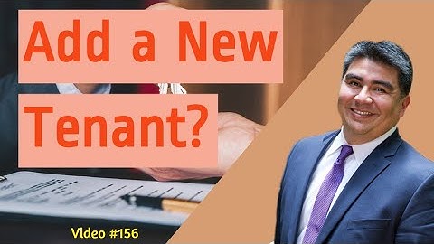 Adding #Tenants to a #Residential #Lease