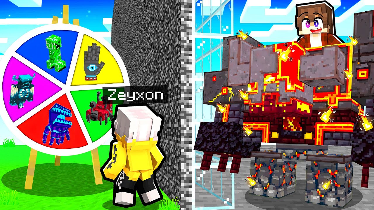 Ho TROLLATO con la RUOTA della FORTUNA in una BATTAGLIA di MOB in Minecraft!