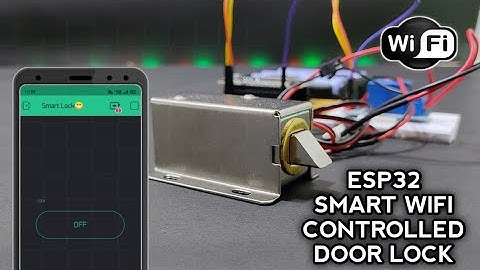 Smart WiFi Controlled  Door Lock system using ESP32