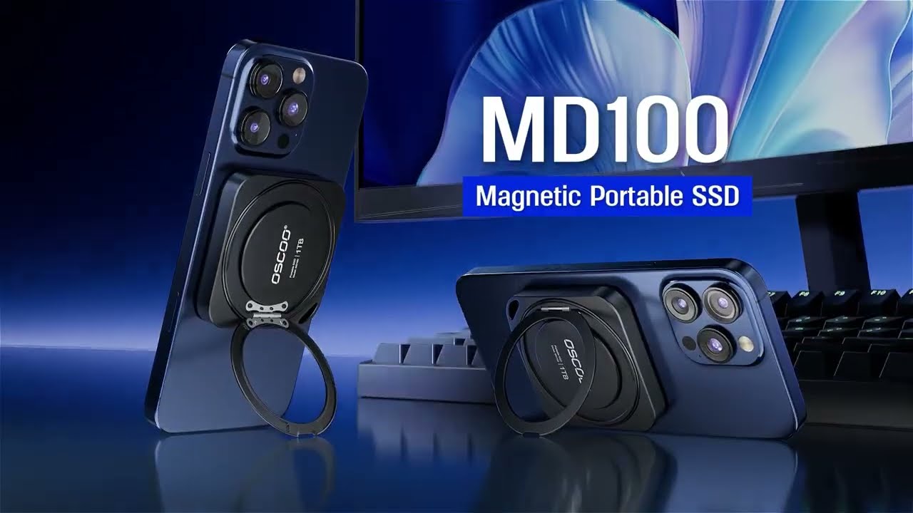 OSCOO MD100 20Gbps Magnetic Portable SSD