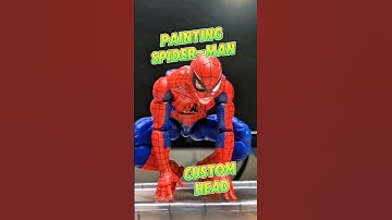 Spider-Man Battle Damage Custom Head Painting Marvel Legends Hasbro Pulse Action Figure Mod