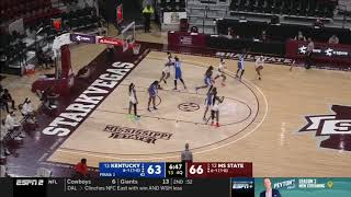 Rhyne Howard  vs Miss ST 33 PTS 6 AST          1.03.21
