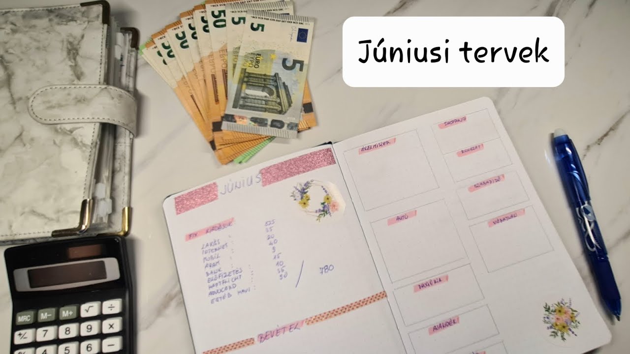 Júniusi pénzügyi tervek