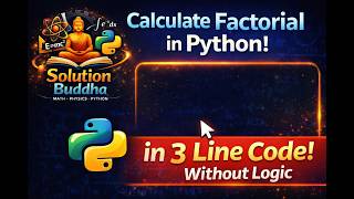 Python Factorial in 3 Lines Without Logic Easy Trick #python
