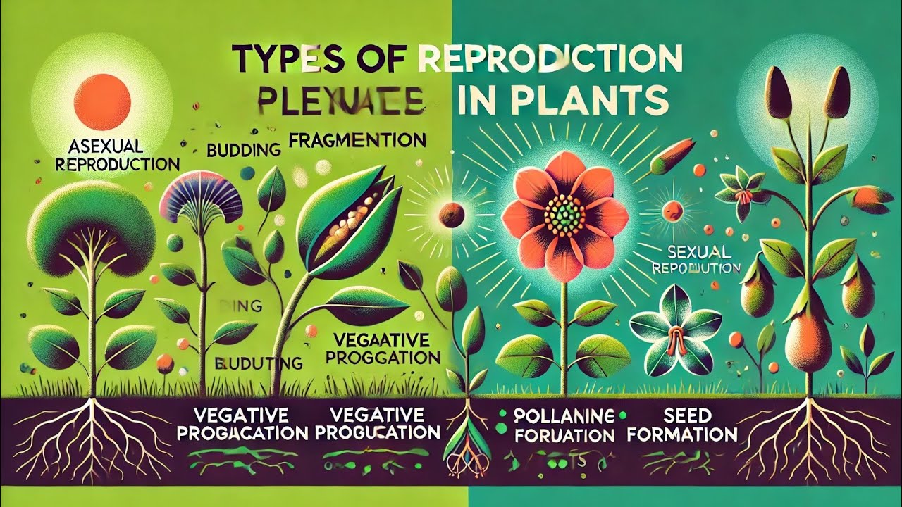 Types of reproduction in plants | Difference between sexual & asexual ...
