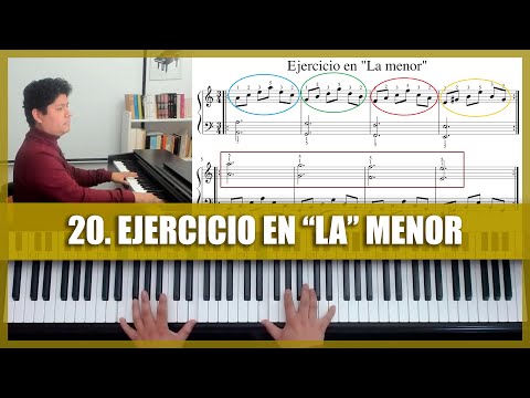 20. CURSO COMPLETO DE PIANO 🎹: EJERCICIO EN LA MENOR