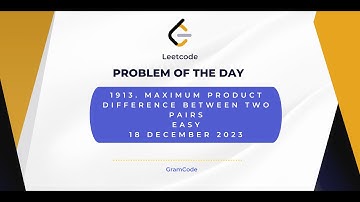 1913. Maximum Product Difference Between Two Pairs | problem of the day | Leetcode