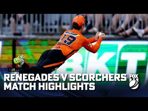 Perth Scorchers vs Melbourne Renegades - Match Highlights | 22/01/23 | Fox Cricket
