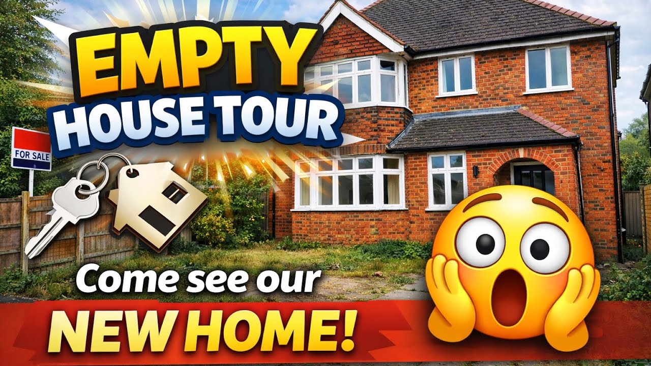 Наш первый тур по пустому дому в Великобритании 🇬🇧 | Первый взгляд на наш новый дом + уборка ❤️👌