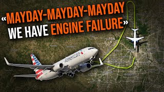ENGINE FAILED on Initial Climb. American Airlines Boeing 737-800. REAL ATC
