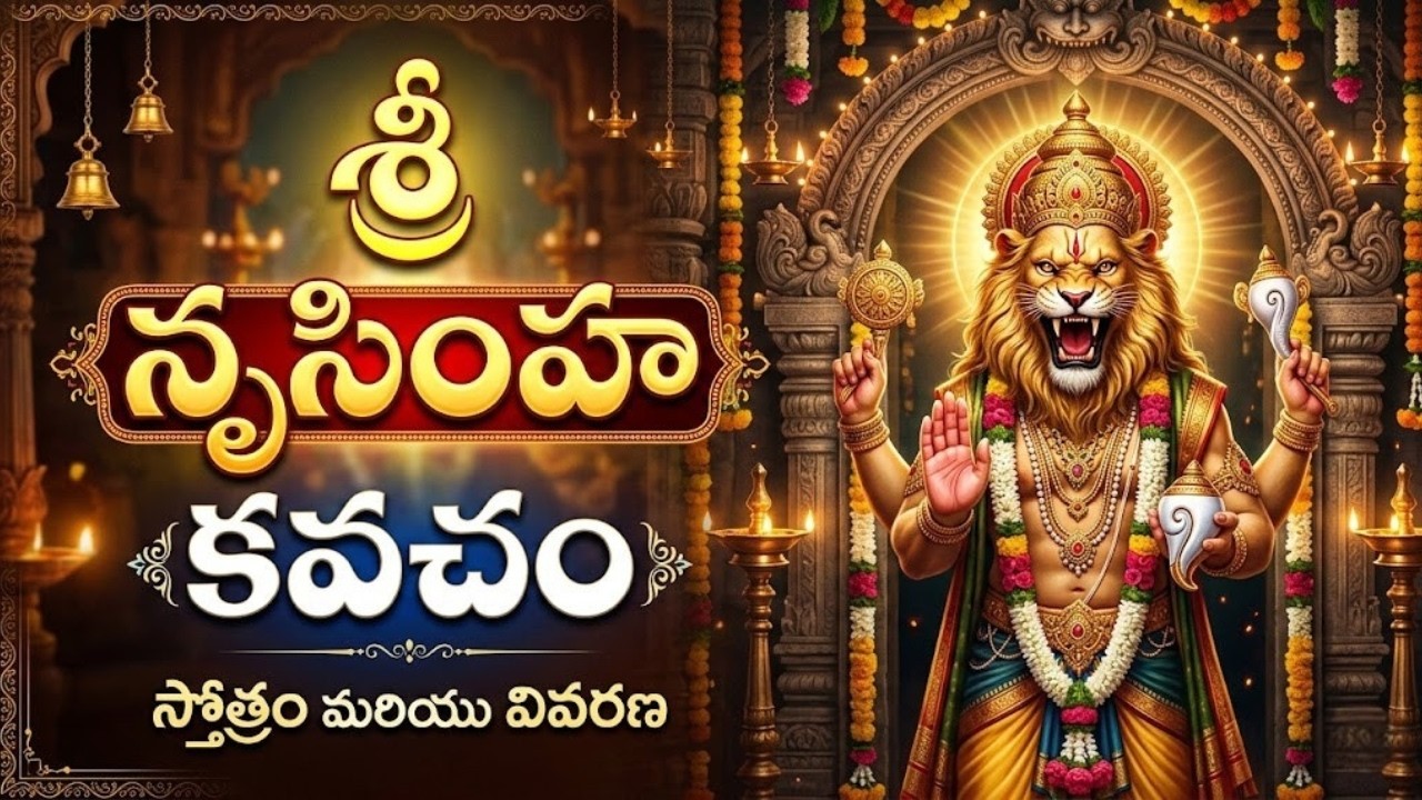 Sri Narasimha Kavacham | శ్రీ నృసింహ కవచం | Powerful Protection Mantra