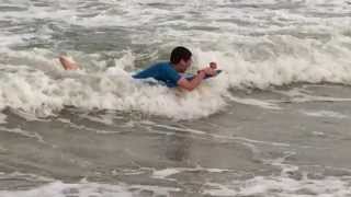Boogie Boarding at Cocoa Beach, FL