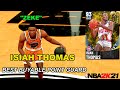 *BEST PG* Diamond Isiah Thomas Gameplay in NBA 2k21 My Team!!! Best handles along with lock down D!!