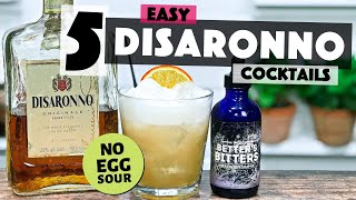 5 Easy Disaronno Cocktails, inc the Amaretto Sour (Disaronno Sour) | Steve the Barman