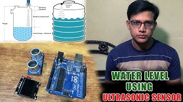 Ultrasonic Water Level Arduino Uno Project(JJ Informative) ultrasonic hc-sr04, oled ssd1306 display