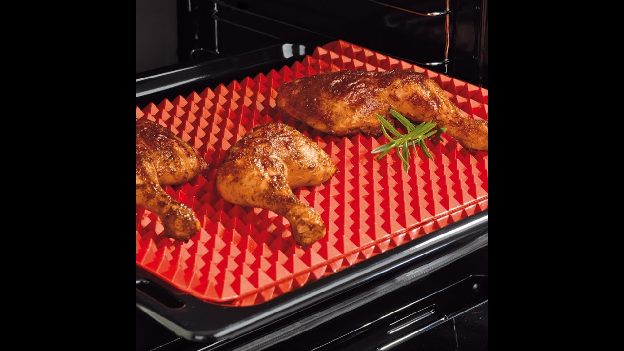 2x Pyramiden Noppen Backmatte Silikon Backpapier Grillmatte Backen Grill DE 1x
