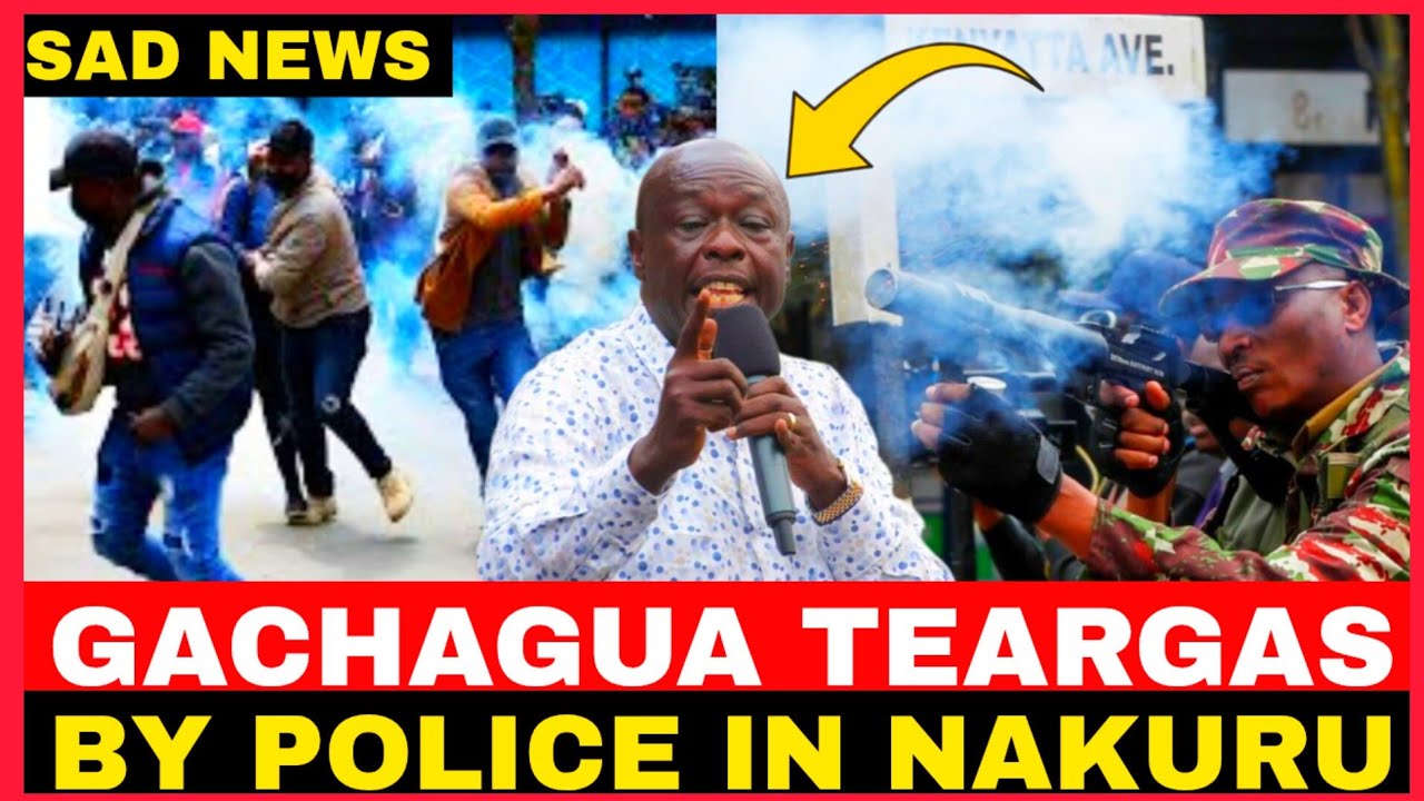 GACHAGUA TEARGAS BY POLICE IN NAKURU!!SENATOR METHU SAYS 