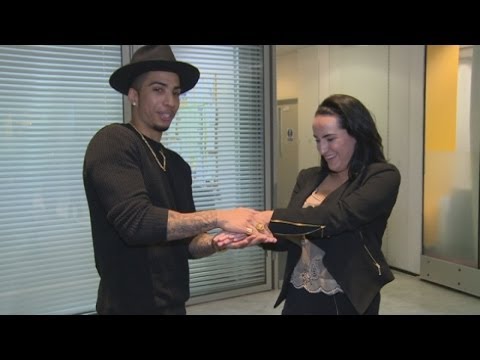 Magician Troy leaves reporter speechless with card trick that reveals her private details