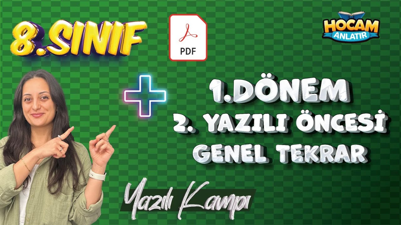 8. Sınıf Fen Bilimleri | 1. Dönem 2. Yazılı Genel Tekrar