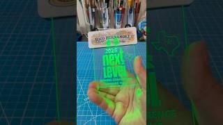 Next Level Conference LED Edge name Lit Acrylic Nameplate with Lanyard! #shorts