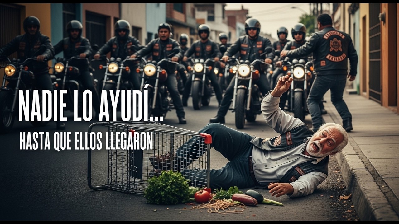 Anciano cae frente a motociclistas de motoclub y pide ayuda | Mira lo que hicieron