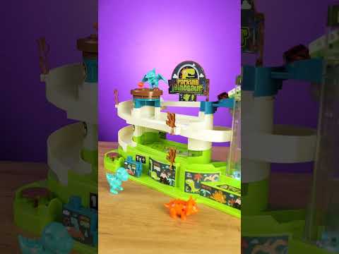 Парковка трек, підсвічування, звукові ефекти, 3 поверхи, 4 машинки, ліфт, 2 режими роботи, барикади, динозаврики, видео 1