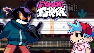 Friday Night Funkin' VS WHITTY Mod - Ballistic - Guitar tutorial (TAB)