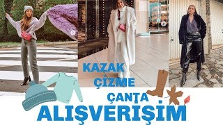 Uygun Fiyatlı Kış Alışverişi Kazak, Çizme, Çanta