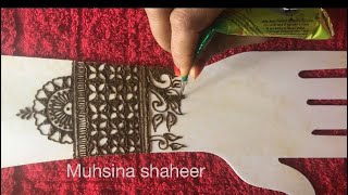 Easy And Simple Henna Design Bridal Design For Hand Muhsina Shaheer