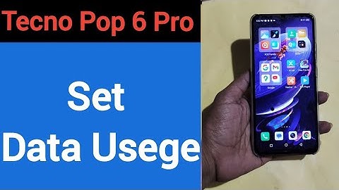 How to set data usege, Tecno Pop 6 Pro me data limit Kaise lagaen