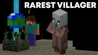 Hunting the RAREST villager in Minecraft