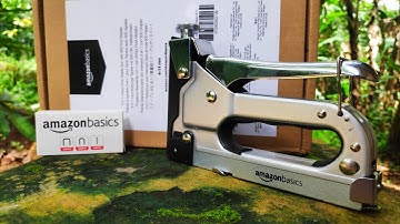 heavy-duty stapler unboxing(Amazon basics)
