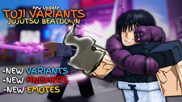 TOJI GUN VARIANTS + NEW FINISHERS In Jujutsu Beatdown Update Roblox
