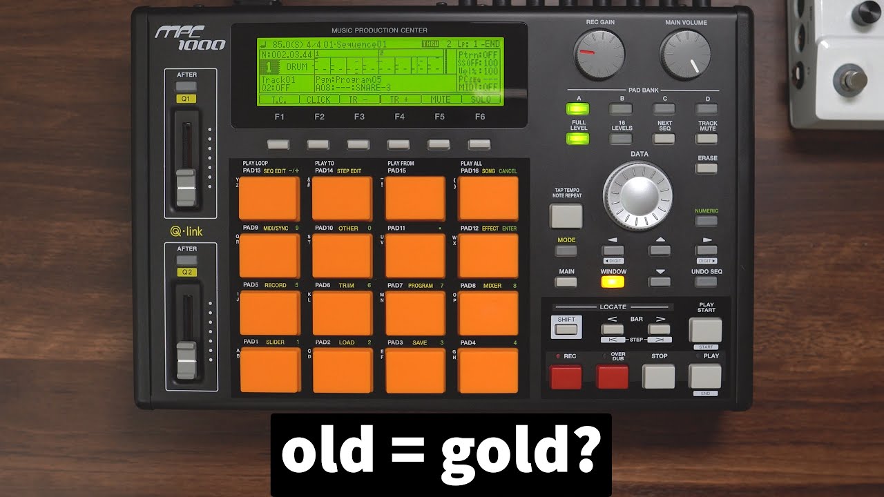 I got a not-quite-vintage sampler: the MPC 1000 - YouTube