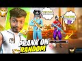 Aadesh gaming noob prank on random player with 99 level id  garena free fire