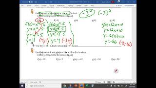 Algebra 7 11/5/21 PO18...Function Notation