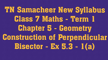 TN Samacheer Class 7 Maths New Syllabus - Term 1 - Chapter 5 Geometry - Ex 5.3 - Q.No: 1 (a)