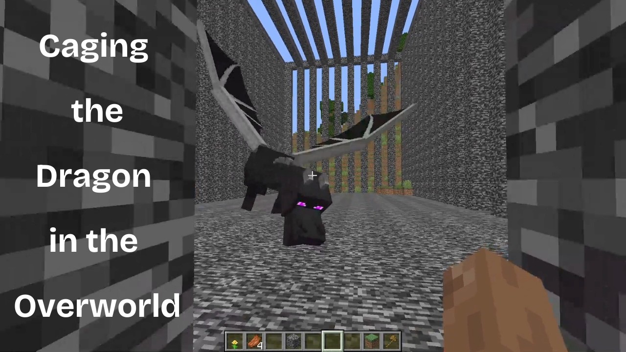 Dragon in a Cage in the Overworld! | Minecraft (No Commentary) - YouTube