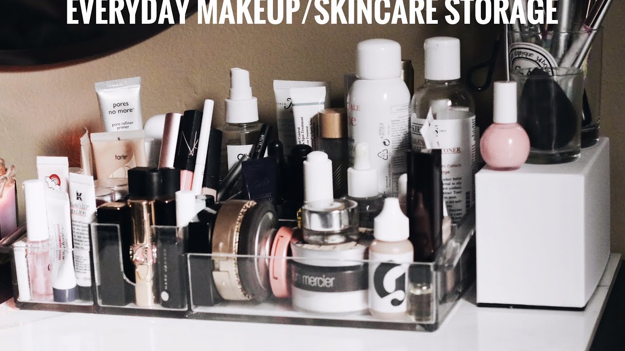 Everyday Makeup/Skincare Storage YouTube