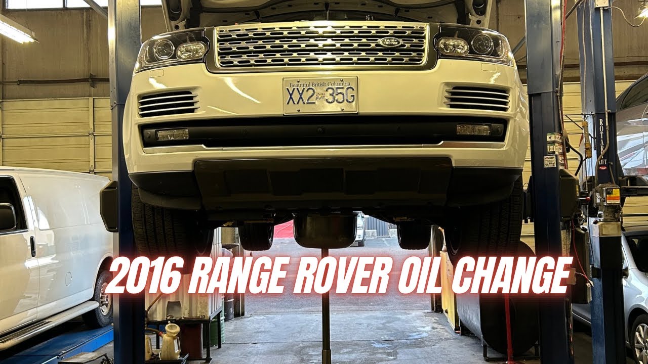 Land Rover Range Rover Oil Change 2015-2019 Range Rover V8 oil change DIY - YouTube